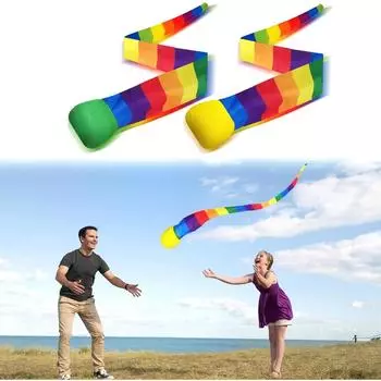 Мяч с радужным хвостом, экологически чистый тканевый мешок с песком, метеорный шар, безопасный хвост, мягкий мяч, детский сад, школа, сенсорная тренировка, детская игрушка 1pcs random