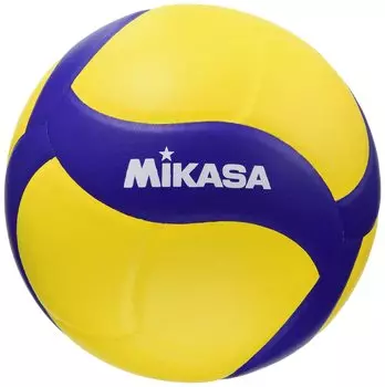 Мяч волейбольный MIKASA с колокольчиком 4 для учащихся младших классов и женщин Рекомендуемое внутреннее давление Нет. Желтый/Синий V430W-BL 0.3 (кгс/см2)