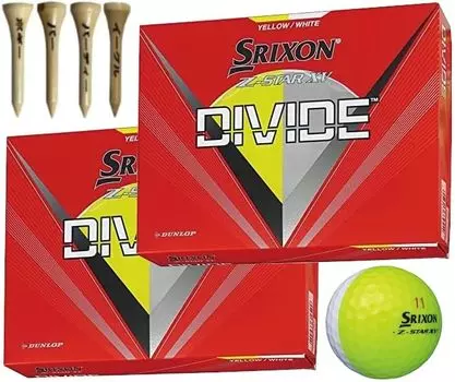 Мячи для гольфа 2023 модель 2 дюжины с бонусом Z-STAR Z-STARXV (Z-StarXV_DIVIDE) белый