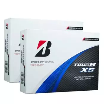 Мячи для гольфа Bridgestone 2024 TOUR B XS Tour BXS Corporate, набор из 2 дюжин, 24 мяча, оригинальная карточка магазина в комплекте