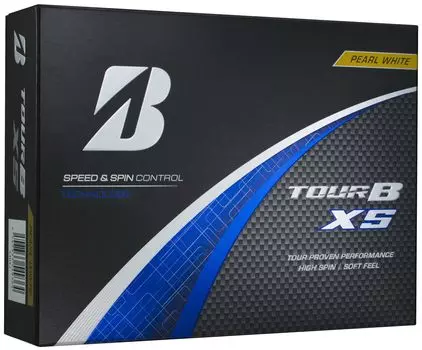 Мячи для гольфа Bridgestone GOLF TOUR B XS 2024 модель жемчужно-белый 1 дюжина [12 штук]