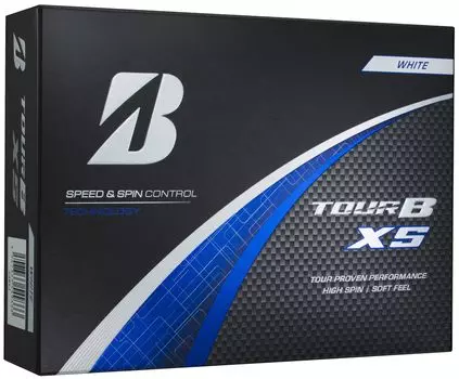 Мячи для гольфа Bridgestone GOLF TOUR B XS 2024 модель белые 1 дюжина [12 штук]