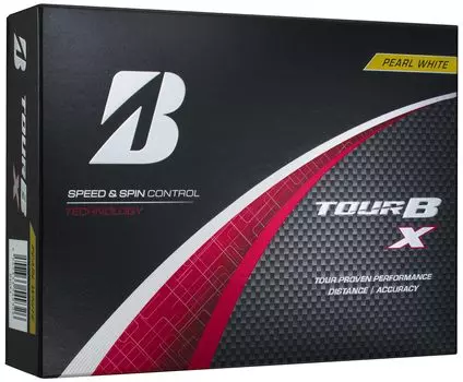Мячи для гольфа Bridgestone GOLF TOUR BX 2024, модель жемчужно-белый, 1 дюжина [12 штук]