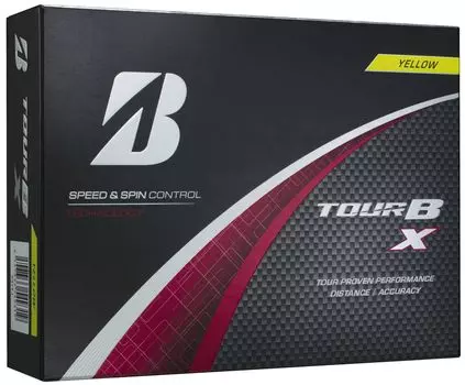 Мячи для гольфа Bridgestone GOLF TOUR BX 2024 Модель Желтые 1 Дюжина [12 Штук]