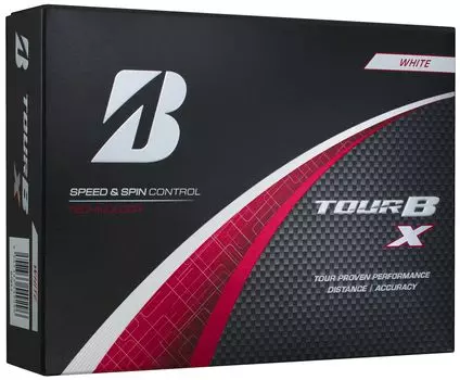 Мячи для гольфа Bridgestone GOLF TOUR BX 2024 модель белые 1 дюжина [12 штук] белый