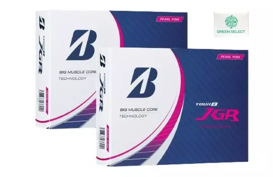 Мячи для гольфа Bridgestone TOUR B JGR Pearl Pink 2 дюжины, модель 2023 года, в комплекте оригинальная карманная салфетка (24 мяча)