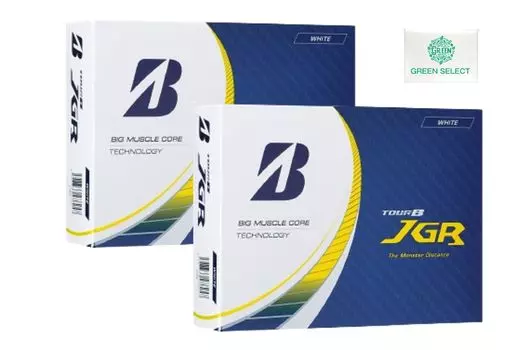Мячи для гольфа Bridgestone TOUR B JGR белого цвета, 2 дюжины, модель 2023 года, в комплекте оригинальная карманная салфетка (24 мяча) белый