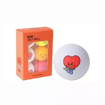Мячи для гольфа BT21 BABY Line МЯЧ МАТОВЫЙ TATA 6P 73000-470-010 (6 мячей) 73000-470-010