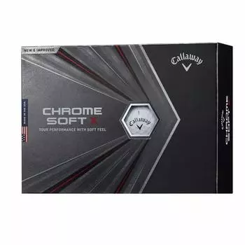 Мячи для гольфа Callaway CHROME SOFT X 2020 1 дюжина 4 штуки белые (12 шт.)