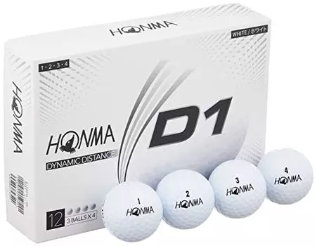 Мячи для гольфа Honma D1, 1 дюжина, белые