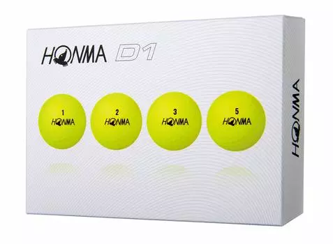 Мячи для гольфа Honma Golf, новые, D1, набор из 3 дюжин, желтые жёлтый