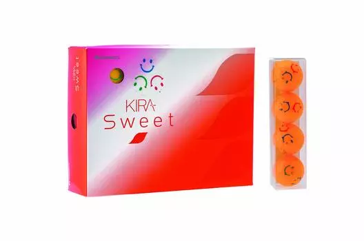 Мячи для гольфа Kasco KIRA SWEET Character Mark 1 дюжина оранжевых женских (12 шт.)