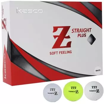 Мячи для гольфа KASCO PLUS STRAIGHT LINE Pearlyellow с линией цели 1 дюжина 12 штук Мячи для гольфа KASCO PLUS STRAIGHT LINE Pearlyellow Z-STRAIGHT Z-STRAIGHT