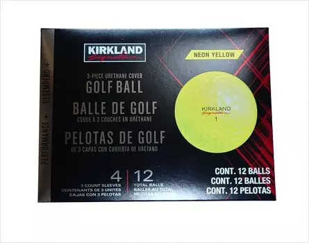 Мячи для гольфа KIRKLAND Neon Yellow Performance Plus (1 дюжина)
