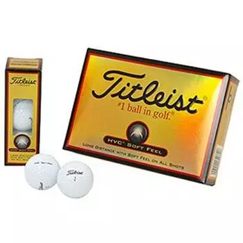 Мячи для гольфа Titleist HVC Soft Feel, набор 3 дюжины (36 Шариков), белый