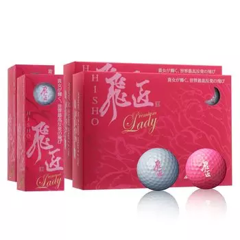 Мячи для гольфа WORKS GOLF Hisho Premium Lady White Pearl 2 дюжины