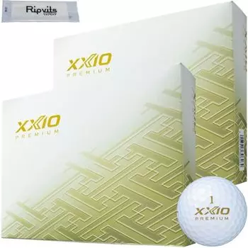 Мячи для гольфа XXIO Premium Royal Gold 2022, набор из 2 дюжин, 24 чистящих листа, оригинальный золотой