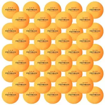 Мячи для настольного тенниса Homraku для тренировок и матчей, мячи для пинг-понга, 100 штук, желтые, профессиональные, три звезды, уровень 40 мм, пластик - (Смола АБС)