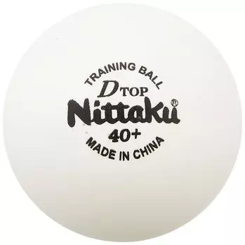 Мячи для настольного тенниса Nittaku D Top Training Hard Practice Balls 10 дюжин 40 мм NB-1520 белый