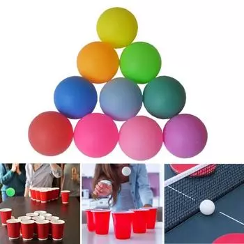 Мячи для понга с матовой поверхностью, эластичные круглые ударопрочные мячи для настольного тенниса