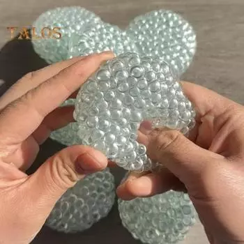 Мячи для снятия стресса ручной работы, эргономичный портативный мяч для снятия стресса, для лечения артрита запястного канала прозрачный