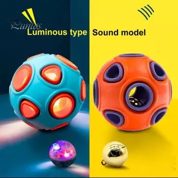 Мячи для собак со звуком колокольчика, резиновый надувной мяч, устойчивый к жеванию, чистка зубов, анемона, интерактивный мяч для щенков, маленьких и средних собак, интерактивный A фиолетовый