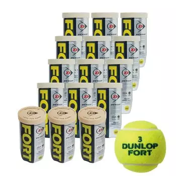 мячи x 15 банок DUNLOP 1 банка x теннисные мячи желтые [2 комплекта] FORT [2 шт.] 15 жёлтый