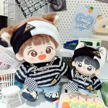 Мягкая 10см 20см кукольная одежда сменная одежда кукольная одежда ручной работы хлопковые кукольные аксессуары 10cm-1pc