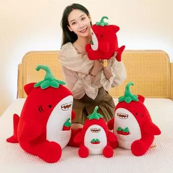 Мягкая акула пряная плюшевая игрушка пушистые животные мягкие игрушки чили акула плюшевая кукла домашний декор ATMA30M08