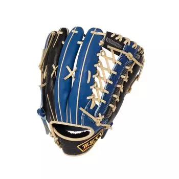 Мягкая бейсбольная перчатка ZETT Pro Status для правой руки, королевский синий x черный 9 BRGB32247 (Перчатка) Аутфилдеры, Бросальщики, (2519) Размер