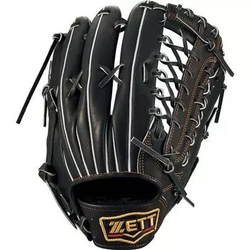 Мягкая бейсбольная перчатка ZETT Pro Status Outfielder Right Thrower, черная 9 BRGB30277 (Перчатка) (1900) Размер