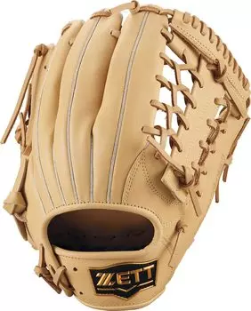 Мягкая бейсбольная перчатка ZETT Soft Steer для броска левой рукой, пастельно-коричневая, 5 BRGB35530 (Перчатка) Всесторонний (3200) Размер