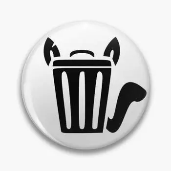Мягкая булавка на пуговицах Furry Trash, брошь на воротнике, забавные металлические украшения, подарок, модный значок любовника, женский декор, креативная булавка на лацкан, милая