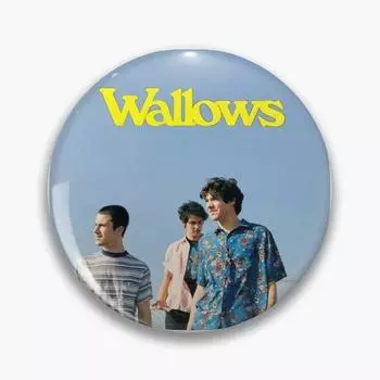 Мягкая булавка на пуговицах Wallows, забавная милая брошь, подарок для одежды, значок на лацкан, воротник, модные украшения, металлическая шляпа, креативный