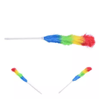 Мягкая чистящая перьевая тряпка из микрофибры для чистки пыли в гостиной с ручкой