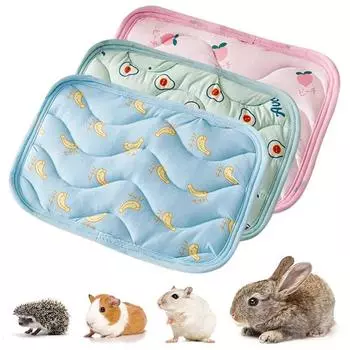 Мягкая дышащая подушка для маленьких животных, толстая крутая кровать, морская свинка, шиншилла, крыса, кроличье гнездо, дом-кровать, гнездо, клетка, спальный коврик розовый