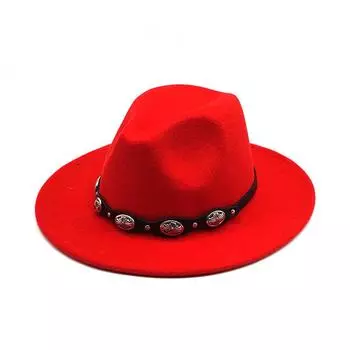 Мягкая фетровая шляпа с заклепками и цветочным поясом, однотонная шерстяная шляпа в британском стиле, солнцезащитная шляпа в стиле джаз One size fits all серый