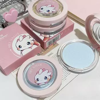 Мягкая фокусирующая пудра, четыре цвета, контроль жирности, длительный натуральный консилер, прозрачная пудра для макияжа