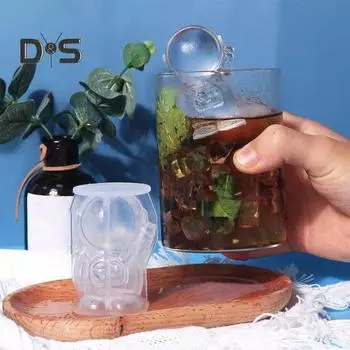 Мягкая форма для свечей, без запаха, отличная 3D-форма для кубиков льда в форме астронавта белый