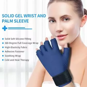 Мягкая гелевая перчатка для льда 360°, фиксирующий наручный бандаж, один размер, подходит всем, твердая гелевая перчатка для путешествий