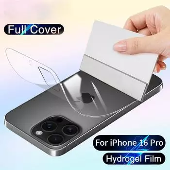 Мягкая гидрогелевая пленка для iPhone 16 15 Pro Max 14 Plus 13 12 mini 11 Pro Max X XS Max XR 8 7 6 6s Plus SE 2020 защитная пленка для заднего экрана iPhone 13