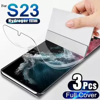 Мягкая гидрогелевая пленка для Samsung Galaxy S23 Ultra Plus HD, прозрачная защитная пленка для экрана, полное покрытие для Samsung S23 + S23ultra, не стекло Samsung A12 5G чистый