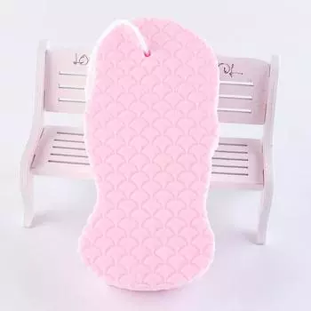 Мягкая губка для тела, скраб для ванны, отшелушивающий скраб, губка для душа, щетка для чистки 1PCS серый