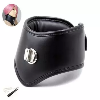 Мягкая губка с подкладкой внутри, кожаный пояс целомудрия, шейный воротник, БДСМ, колье, бондаж, секс-товары