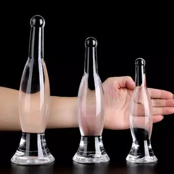 Мягкая хрустальная ваза, Анальная пробка, Анальная пробка, унисекс, для здоровья, TPE, материал, форма бутылки для водки, пива, анальный фаллоимитатор, новинка, анальный секс-игрушки для взрослых S