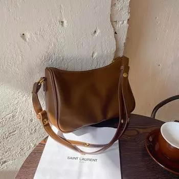 Мягкая и прочная сумка через подмышку, осень и зима, новая повседневная и универсальная модная сумка через плечо, женская сумка через плечо