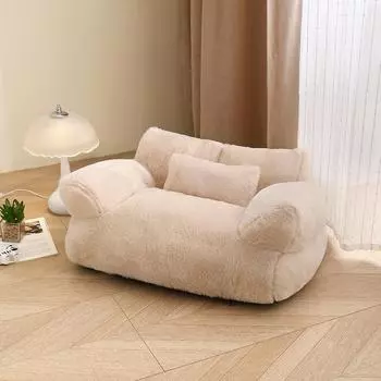 Мягкая и удобная кровать для маленькой собаки, подходящая для всех сезонов, теплая и продуманная кровать для большой кошки, диван для домашних животных, товары для домашних животных, большая кровать для собак S синий