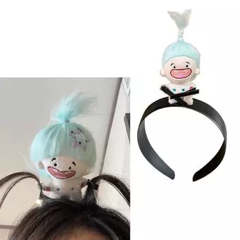 Мягкая и удобная регулируемая повязка на голову, привлекательная повязка на голову, забавная повязка на голову для куклы с отсутствующими зубами для разных случаев 2
