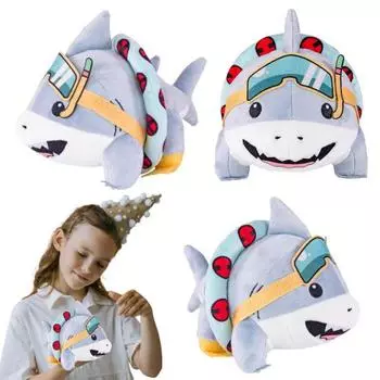 Мягкая игрушка акула, мягкая кукла, милая интерактивная плюшевая акула, рождественские подарки на день рождения для мальчиков и девочек, любителей акул 20cm