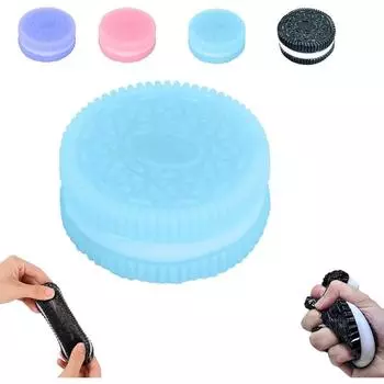 Мягкая игрушка-антистресс Cookie, мягкая игрушка-антистресс ручной работы из силикона, забавные игрушки для снятия стресса, идеальный аксессуар для снятия беспокойства и расслабления (синий) 1 piece розовый